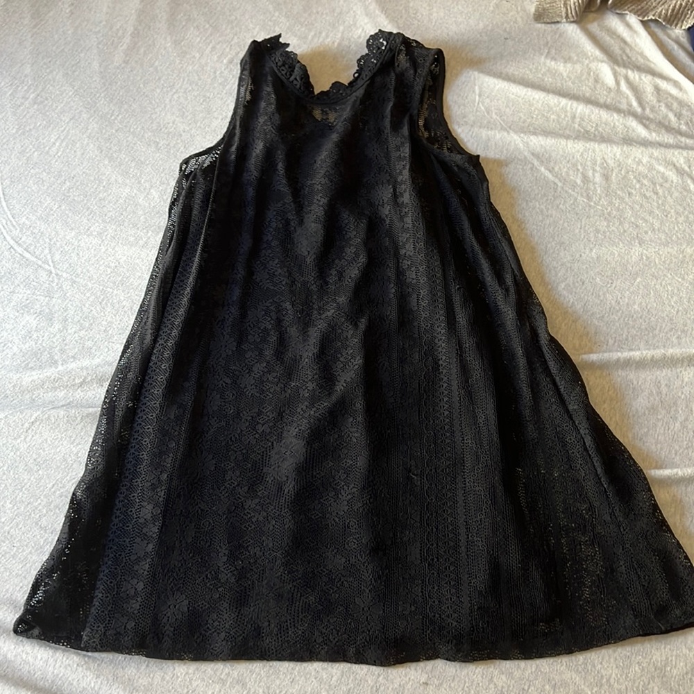 Black lace dress